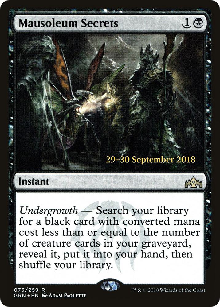 Mausoleum Secrets (75) [Prerelease Cards]