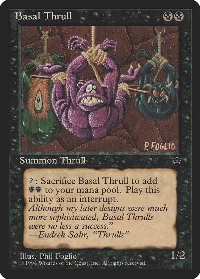 Basal Thrull (P. Foglio) (34b) [Fallen Empires]
