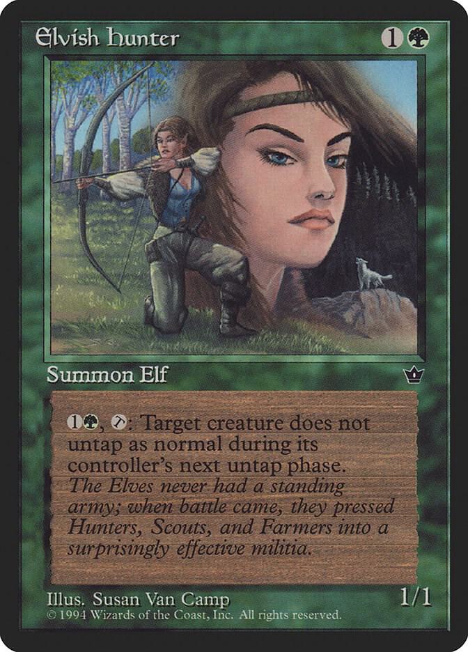Elvish Hunter (Van Camp) (67c) [Fallen Empires]