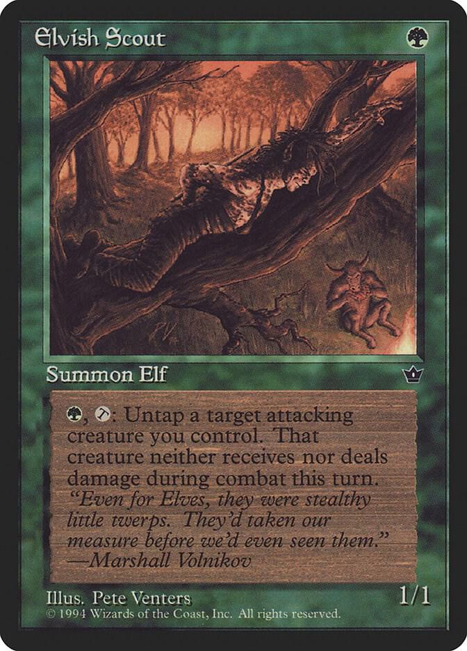 Elvish Scout (Venters) (68b) [Fallen Empires]