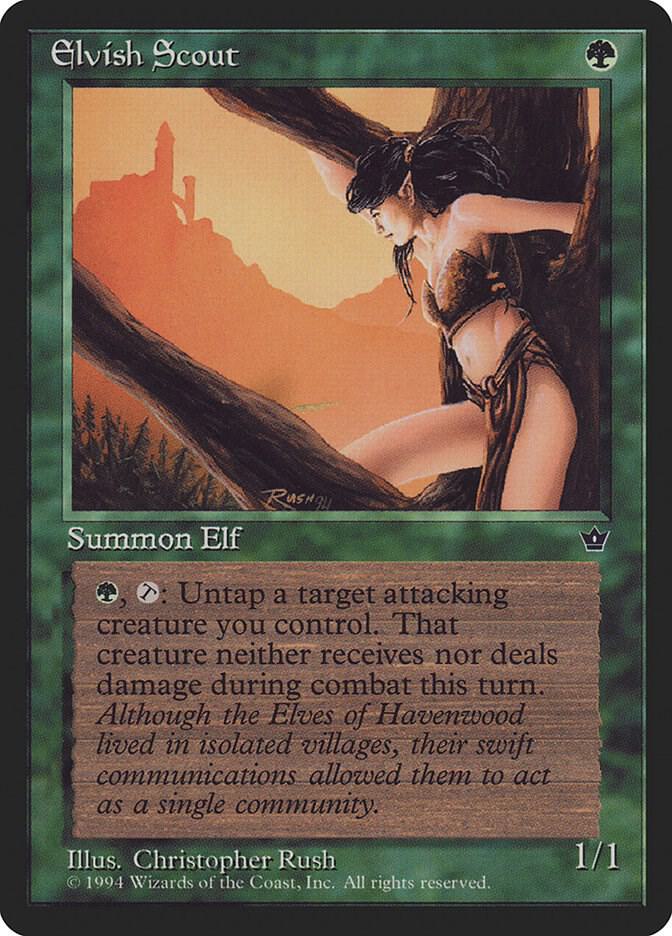 Elvish Scout (Rush) (68c) [Fallen Empires]
