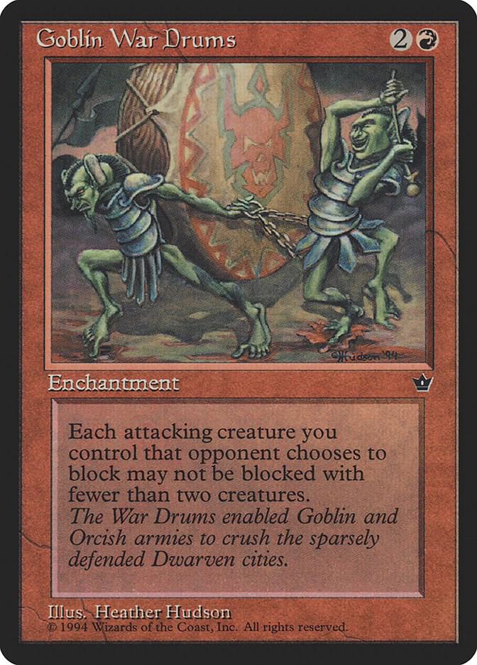 Goblin War Drums (Hudson) (58c) [Fallen Empires]
