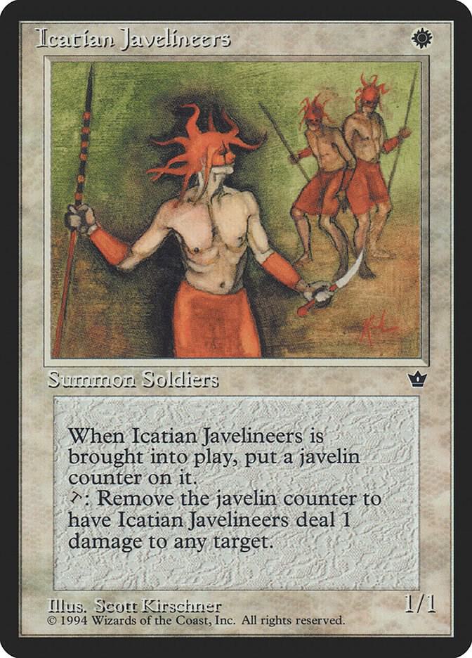 Icatian Javelineers (Kirschner) (8c) [Fallen Empires]