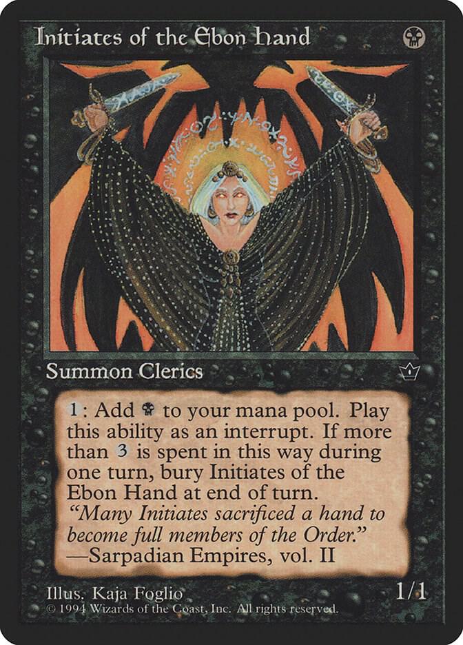 Initiates of the Ebon Hand (Foglio) (39c) [Fallen Empires]