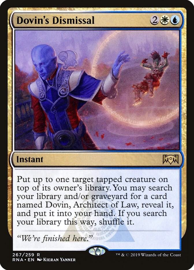 Dovin's Dismissal (267) [Ravnica Allegiance]