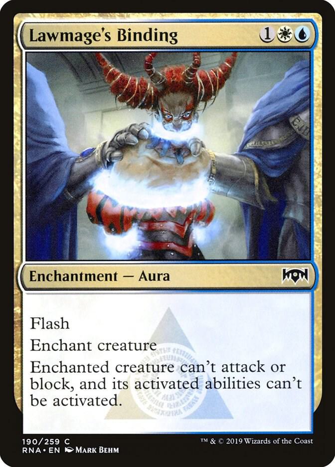Lawmage's Binding (190) [Ravnica Allegiance]