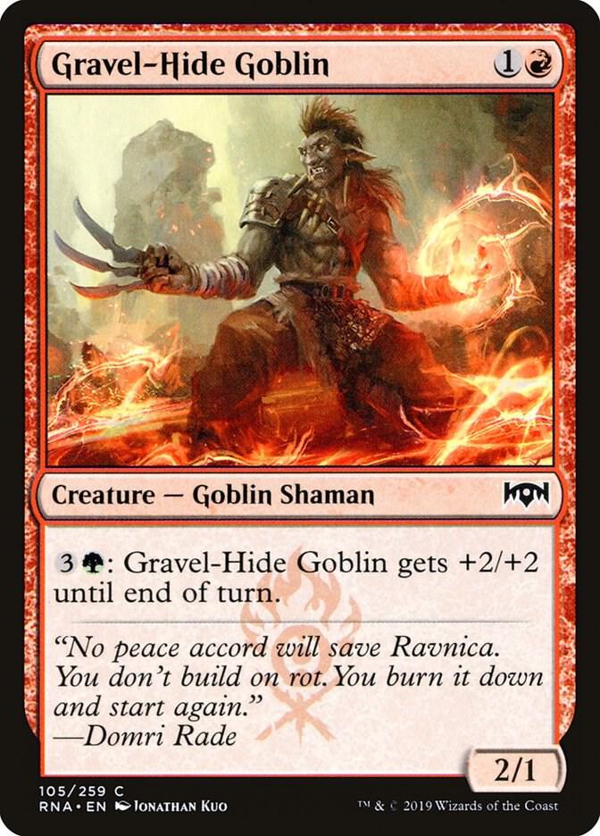 Gravel-Hide Goblin (105) [Ravnica Allegiance]