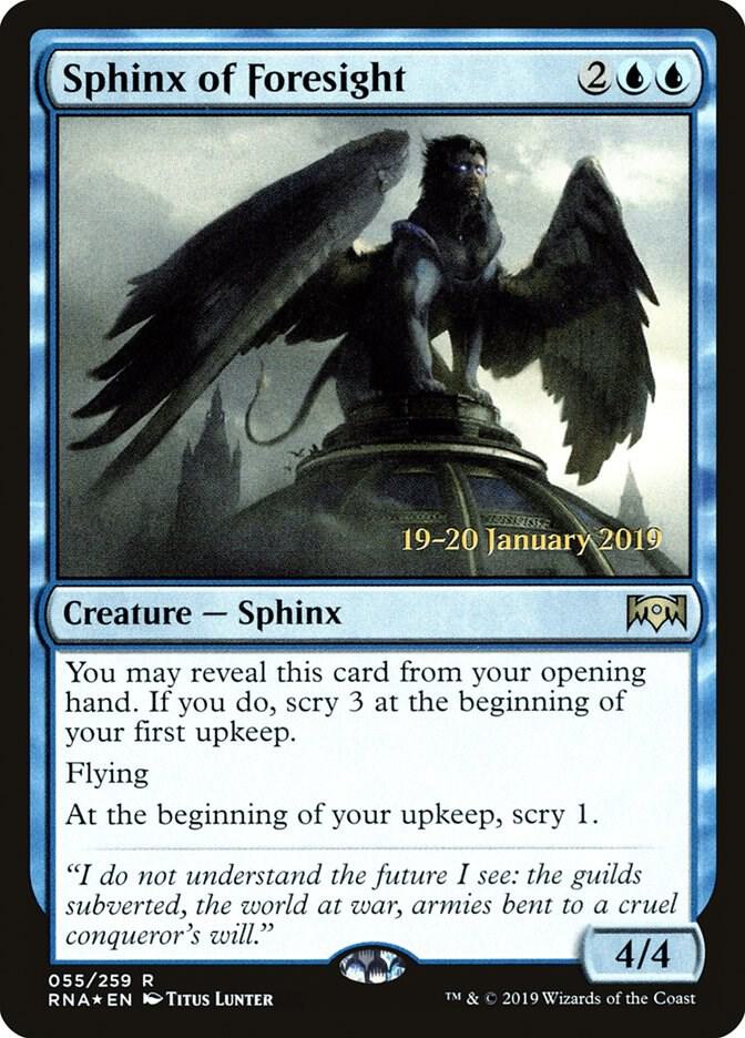 Sphinx of Foresight (55) [Prerelease Cards]