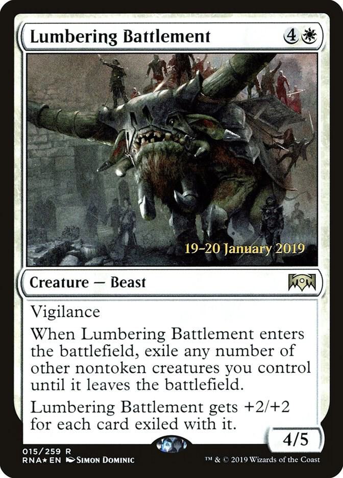Lumbering Battlement (15) [Prerelease Cards]