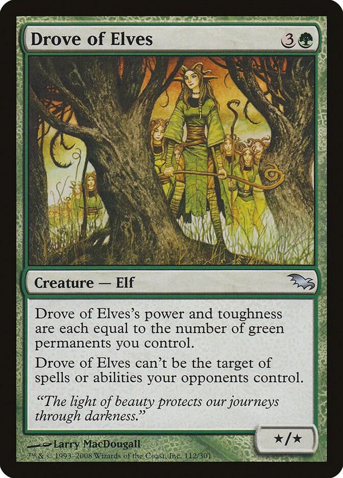 Drove of Elves (112) [Shadowmoor]