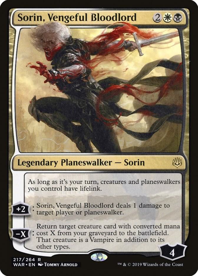 Sorin, Vengeful Bloodlord (217) [War of the Spark]