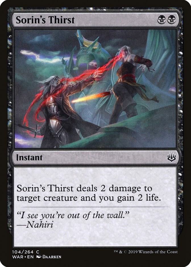 Sorin's Thirst (104) [War of the Spark]