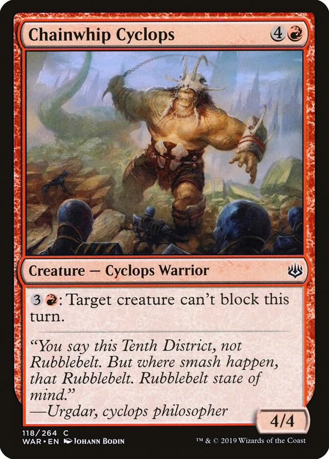 Chainwhip Cyclops (118) [War of the Spark]