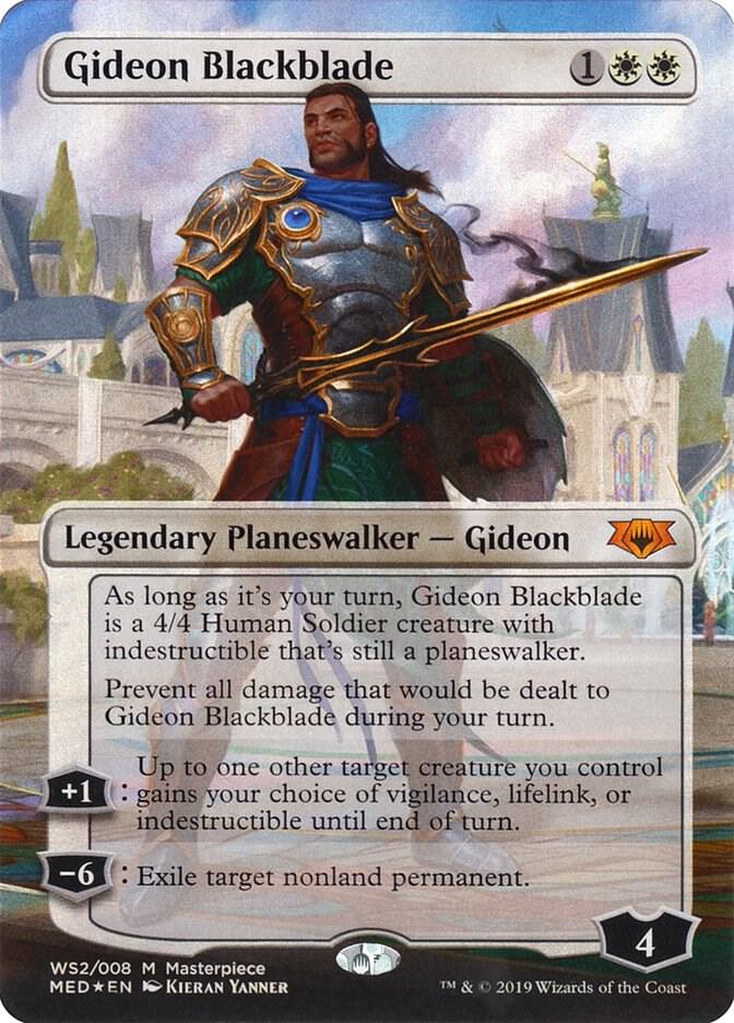 Gideon Blackblade (WS2) [Mythic Edition: War of the Spark] [Borderless]