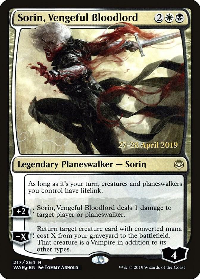 Sorin, Vengeful Bloodlord (217) [Prerelease Cards]