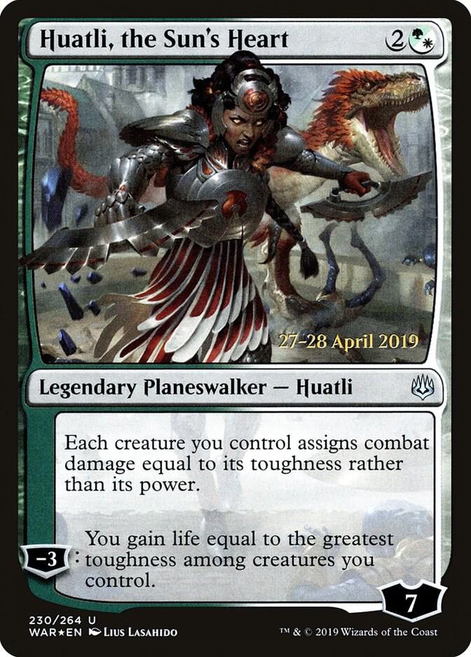 Huatli, the Sun's Heart (230) [Prerelease Cards]