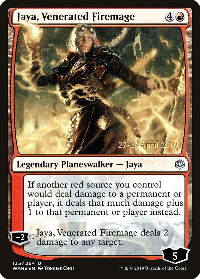 Jaya, Venerated Firemage (135) [Prerelease Cards]