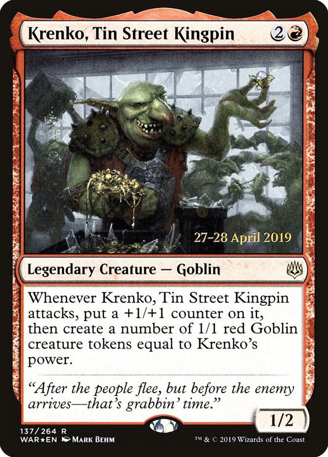 Krenko, Tin Street Kingpin (137) [Prerelease Cards]