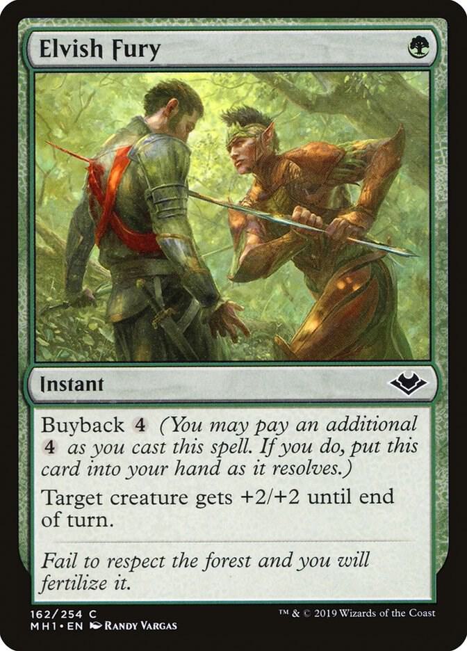 Elvish Fury (162) [Modern Horizons]