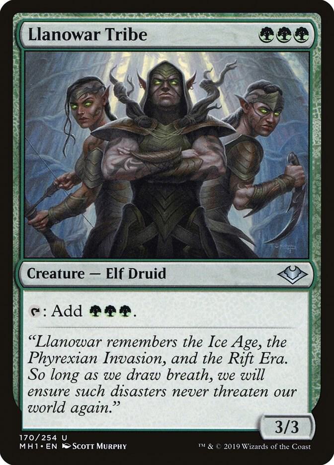 Llanowar Tribe (170) [Modern Horizons]