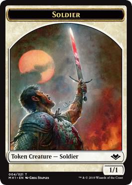 Soldier // Emblem - Wrenn and Six Double-Sided Token (4 // 21) [Modern Horizons]