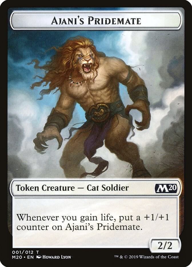 Ajani's Pridemate Token (1) [Core Set 2020]