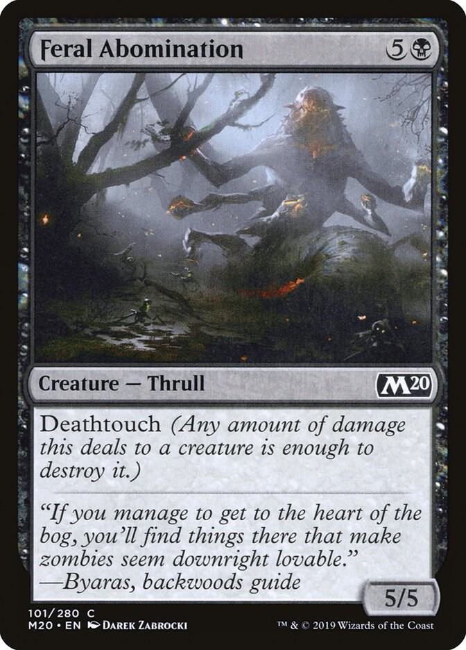 Feral Abomination (101) [Core Set 2020]