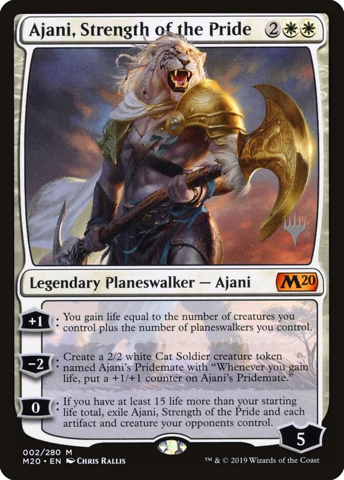 Ajani, Strength of the Pride (2) [Core Set 2020 Promos]