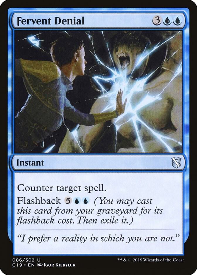 Fervent Denial (86) [Commander 2019]