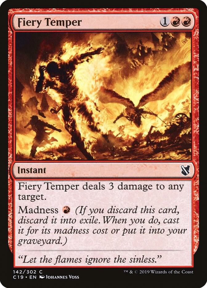 Fiery Temper (142) [Commander 2019]