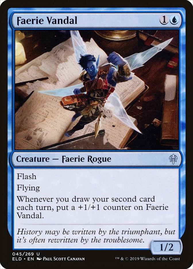 Faerie Vandal (45) [Throne of Eldraine]