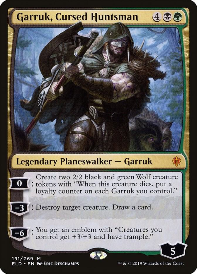 Garruk, Cursed Huntsman (191) [Throne of Eldraine]