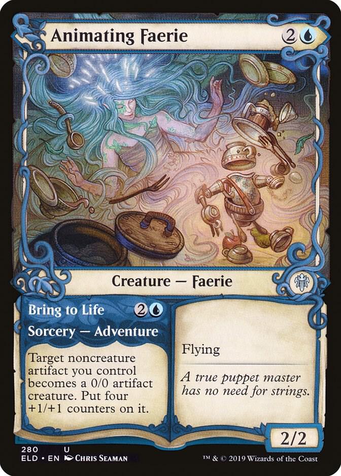 Animating Faerie (Showcase) (280) [Throne of Eldraine] [Showcase]