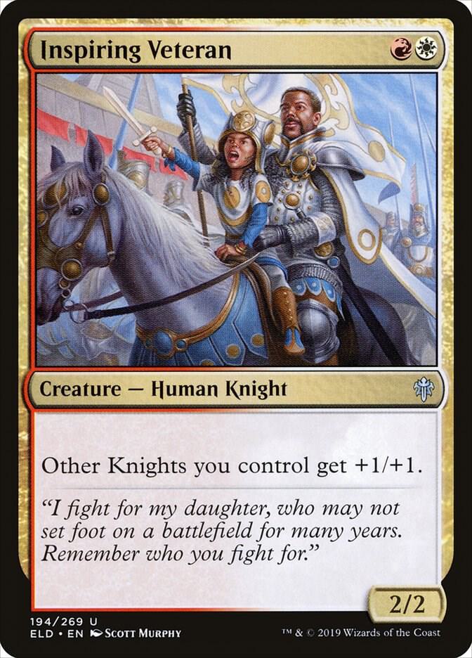 Inspiring Veteran (194) [Throne of Eldraine]