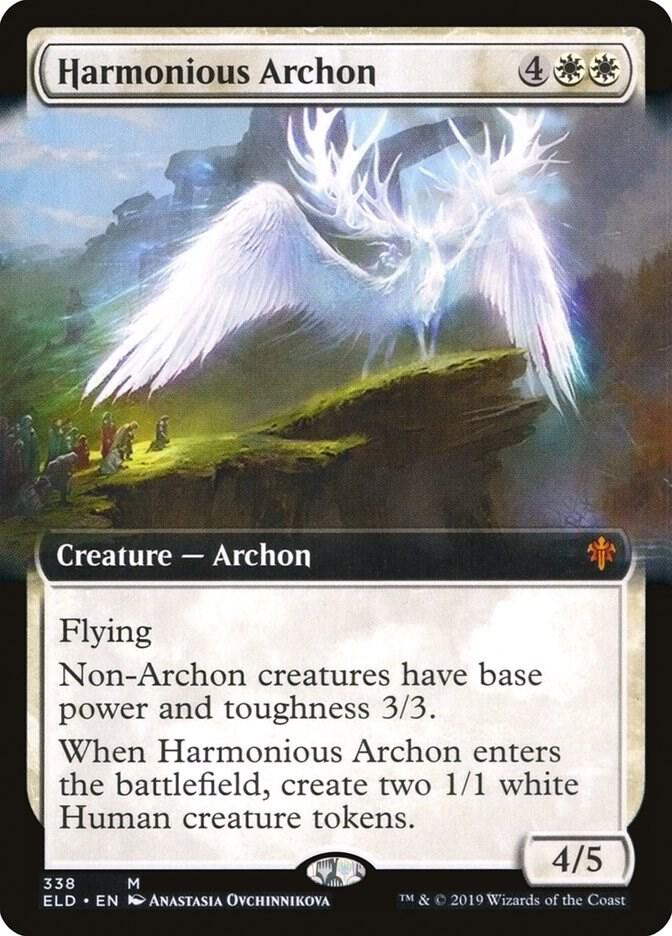 Harmonious Archon (Extended Art) (338) [Throne of Eldraine] [Extended Art]