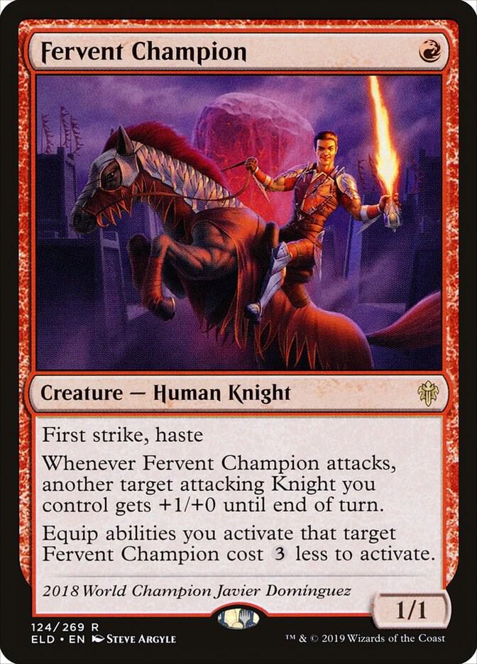 Fervent Champion (124) [Throne of Eldraine]
