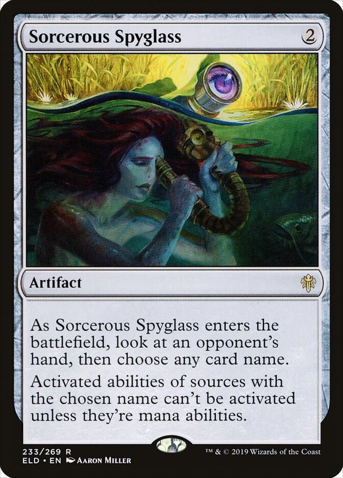 Sorcerous Spyglass (233) [Throne of Eldraine]