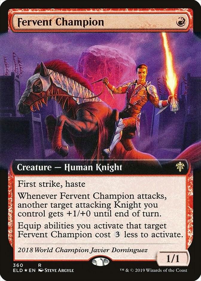 Fervent Champion (Extended Art) (360) [Throne of Eldraine] [Extended Art]