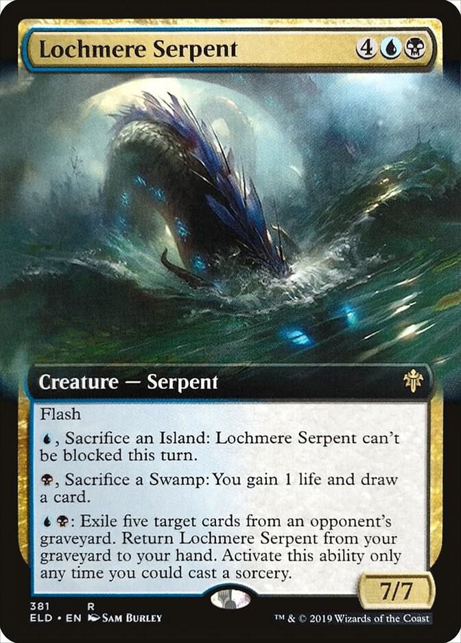 Lochmere Serpent (Extended Art) (381) [Throne of Eldraine] [Extended Art]