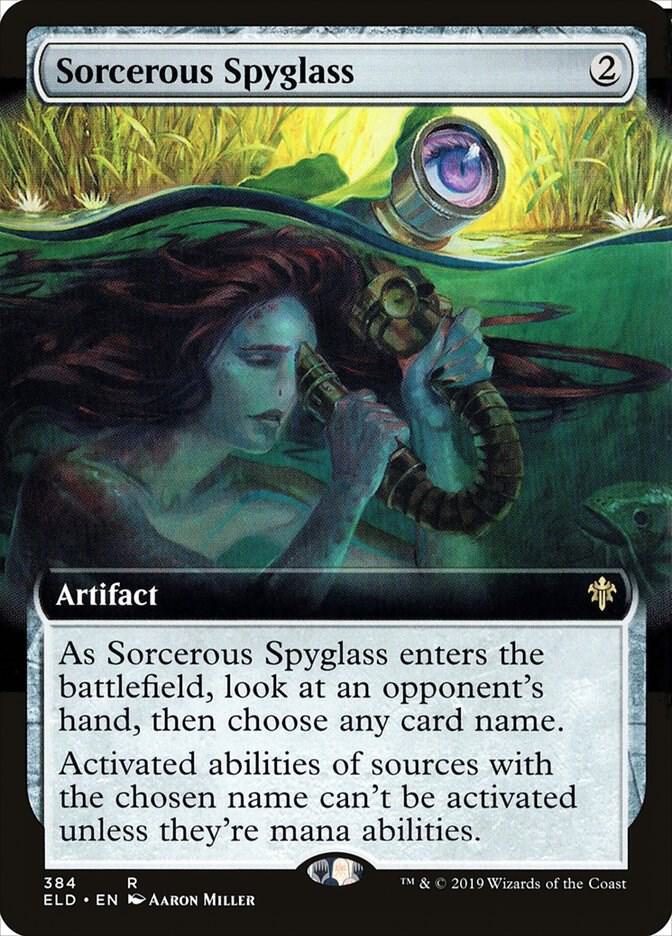 Sorcerous Spyglass (Extended Art) (384) [Throne of Eldraine] [Extended Art]