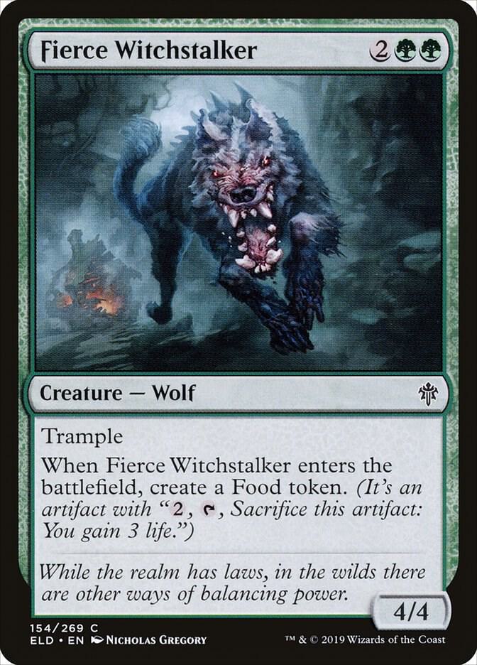 Fierce Witchstalker (154) [Throne of Eldraine]