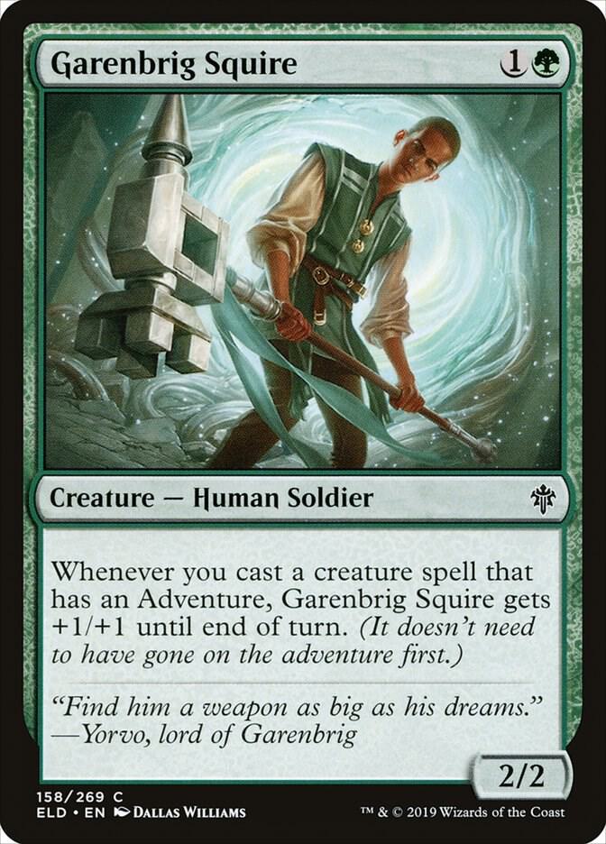 Garenbrig Squire (158) [Throne of Eldraine]