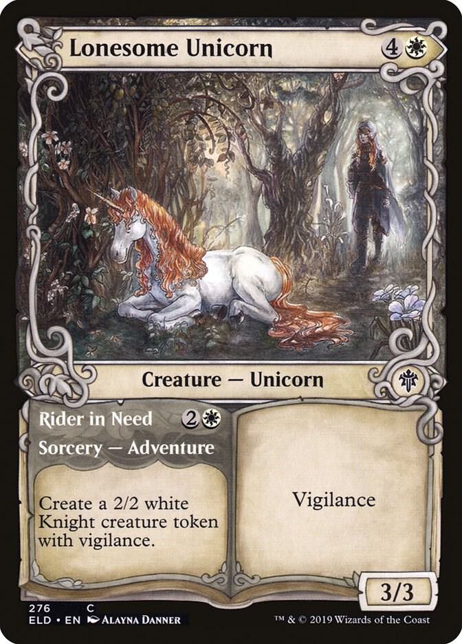 Lonesome Unicorn (Showcase) (276) [Throne of Eldraine] [Showcase]