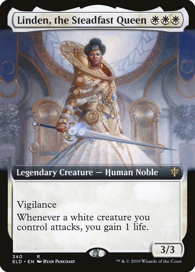 Linden, the Steadfast Queen (Extended Art) (340) [Throne of Eldraine] [Extended Art]
