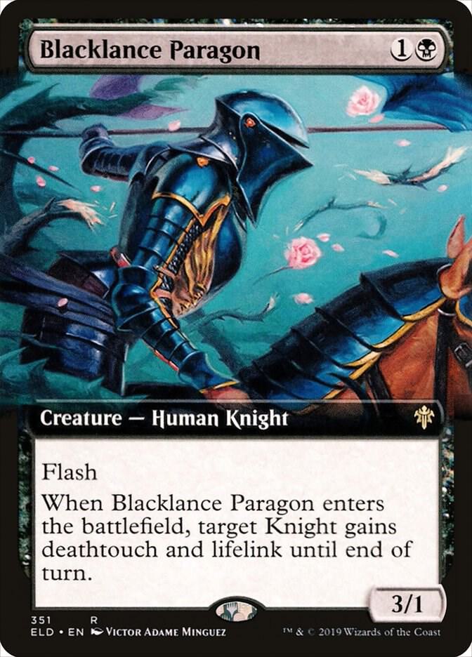 Blacklance Paragon (Extended Art) (351) [Throne of Eldraine] [Extended Art]