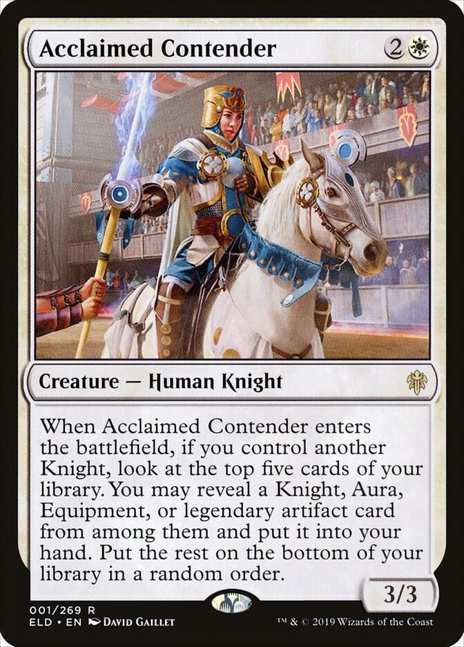 Acclaimed Contender (1) [Throne of Eldraine]
