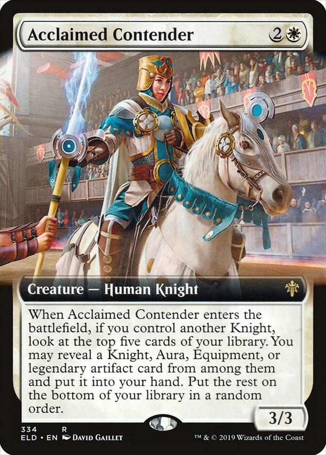 Acclaimed Contender (Extended Art) (334) [Throne of Eldraine] [Extended Art]