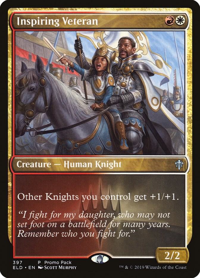 Inspiring Veteran (397) [Throne of Eldraine Promos]