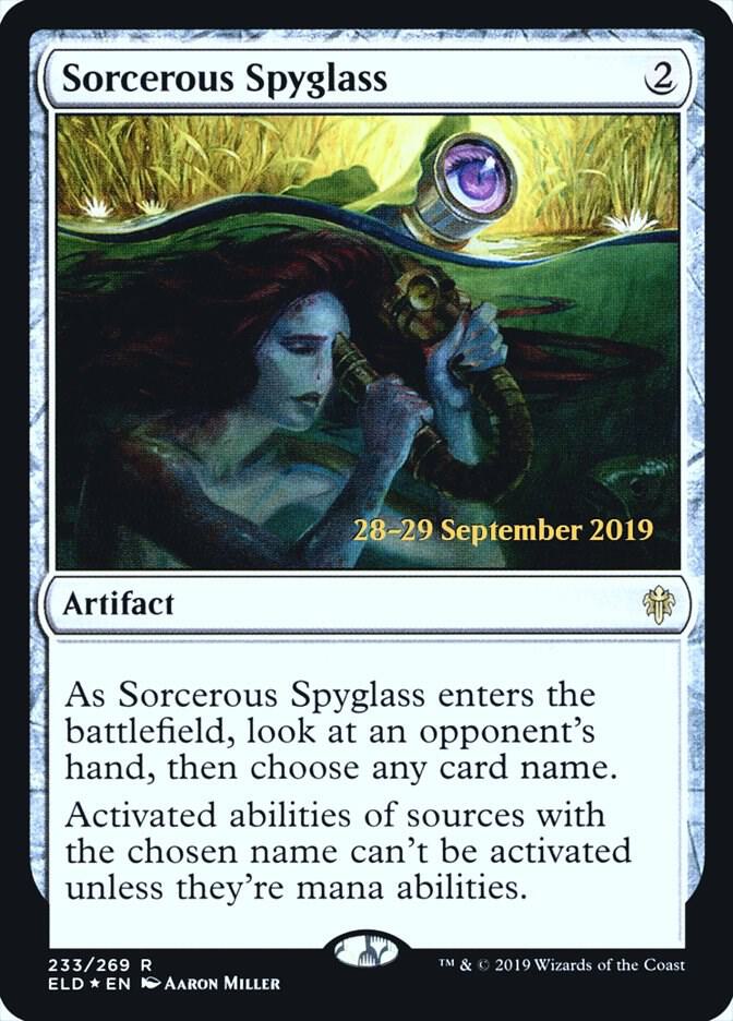 Sorcerous Spyglass (ELD) (233) [Prerelease Cards]