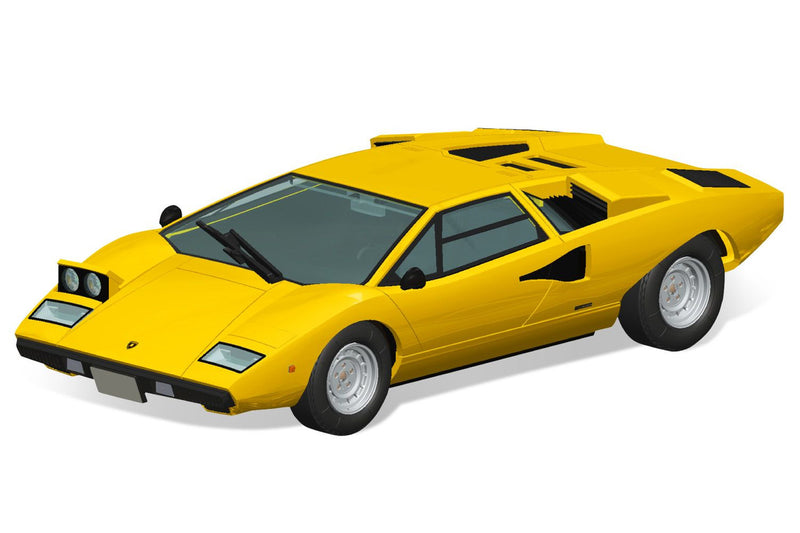 Snap Kit 1/32 Lamborghini Countach LP400(Yellow)